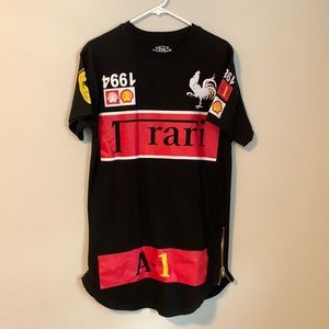 Vintage Men’s Ferrari side zipper shirt size Large